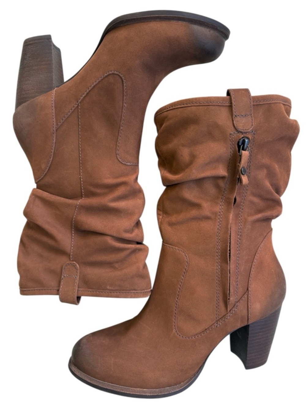 Like New UGG Leather Dayton Mid-Calf Boots Brown Size 7.5